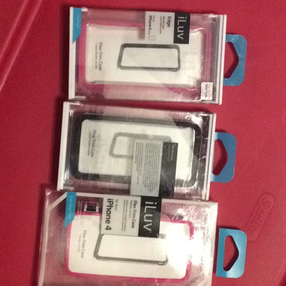 Lot of 3 iPhone 4 iLuv Flex Trim cases